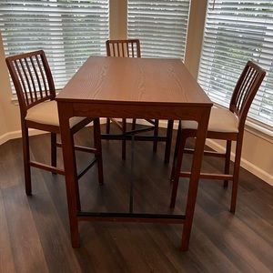 IKEA Dinning Set with 3 chairs